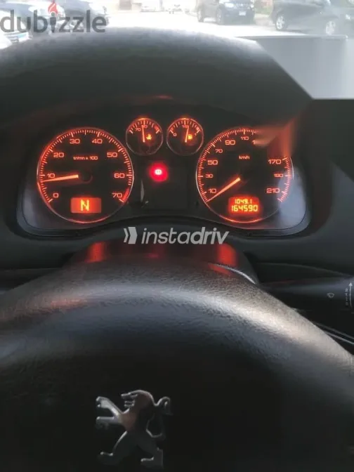 بيجو 307 2007 أسود مستعملة للبيع - 4