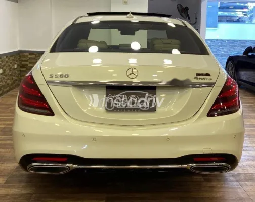 مرسيدس S 560 2018 أبيض مستعملة للبيع - 4