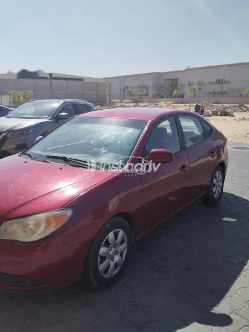 هيونداي إلنترا اتش دى 2007 أحمر مستعملة للبيع - 3
