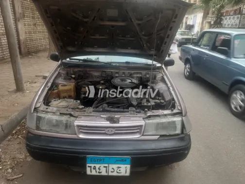 هيونداي اكسيل 1996 أبيض مستعملة للبيع - 3