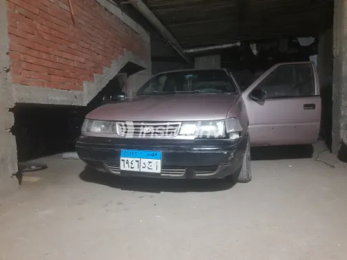 هيونداي اكسيل 1996 أبيض مستعملة للبيع - 4