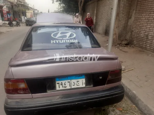 هيونداي اكسيل 1996 أبيض مستعملة للبيع - 5