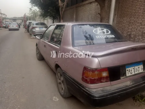 هيونداي اكسيل 1996 أبيض مستعملة للبيع - 8