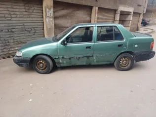 هيونداي اكسيل 1998 أخضر غامق مستعملة للبيع
