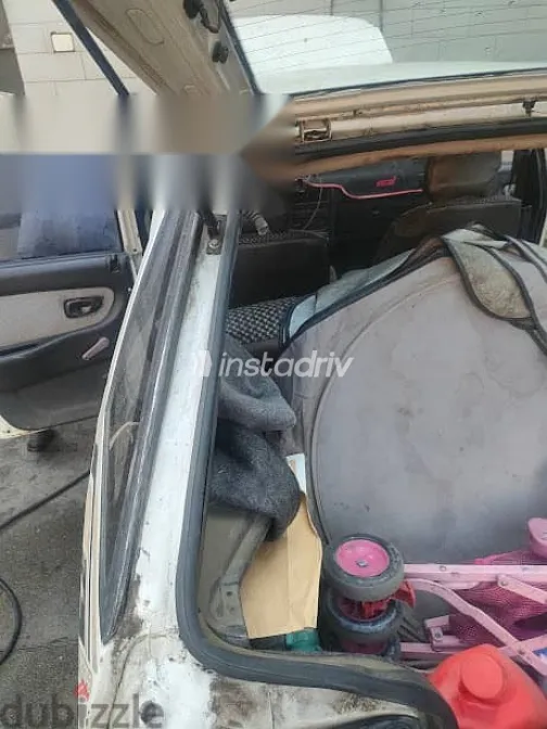 هيونداي اكسيل 1990 أبيض مستعملة للبيع - 8