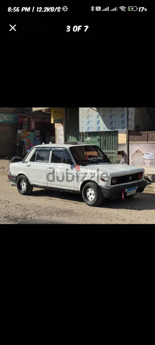فيات 128 1985 أبيض مستعملة للبيع - 3
