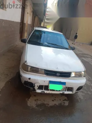 هيونداي اكسيل 1996 أبيض مستعملة للبيع