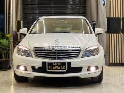مرسيدس C 200 2008 أبيض مستعملة للبيع - 5