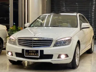 مرسيدس C 200 2008 أبيض مستعملة للبيع