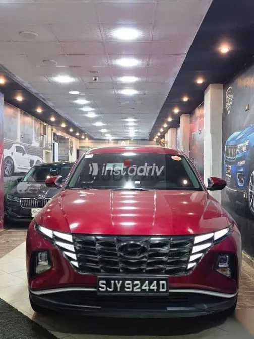 هيونداي توسان 2021 أحمر مستعملة للبيع - 1