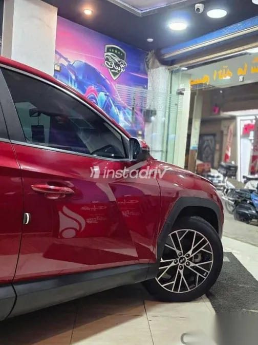 هيونداي توسان 2021 أحمر مستعملة للبيع - 7