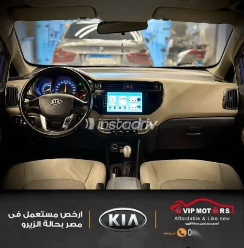 كيا ريو 2012 أزرق غامق مستعملة للبيع - 9