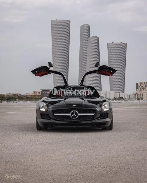 مرسيدس SLS AMG 2012 أسود مستعملة للبيع - 1