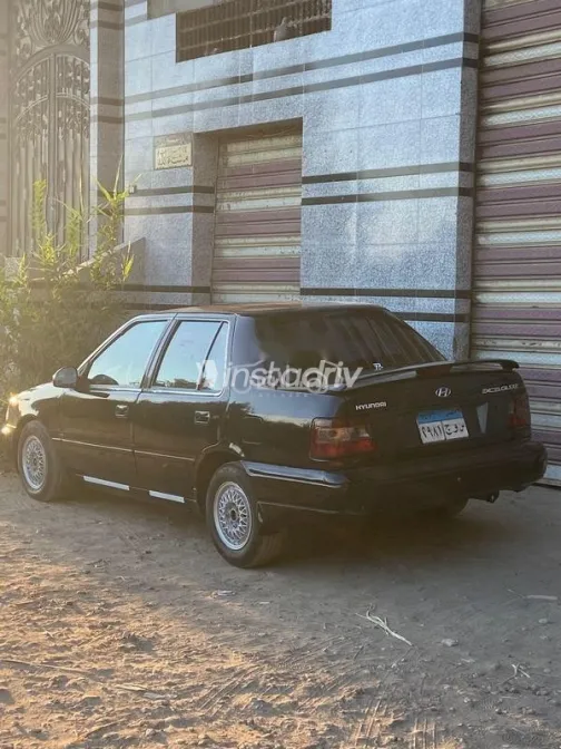 هيونداي اكسيل 1995 أسود مستعملة للبيع - 5