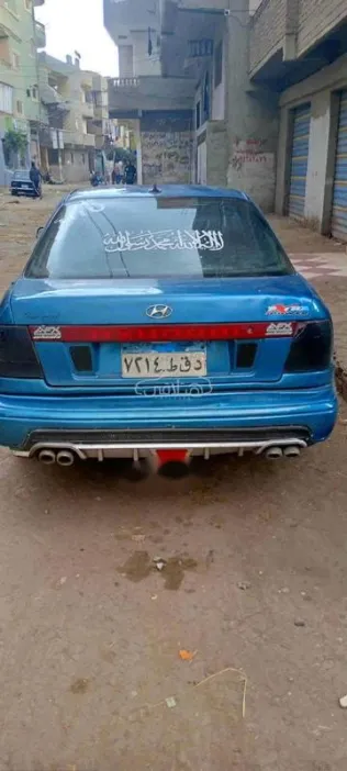 هيونداي اكسنت 1992 سماوي مستعملة للبيع