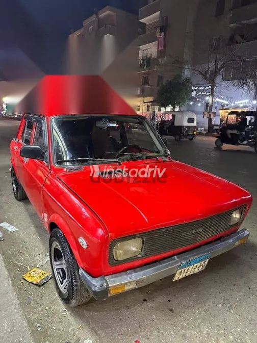 فيات 128 1989 أحمر مستعملة للبيع - 1
