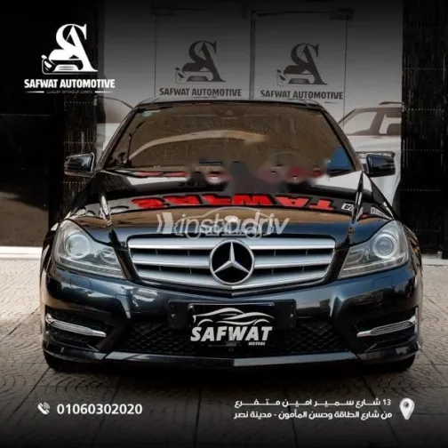 مرسيدس C 250 2012 أسود مستعملة للبيع - 1