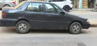 هيونداي اكسيل 1998 رمادي مستعملة للبيع