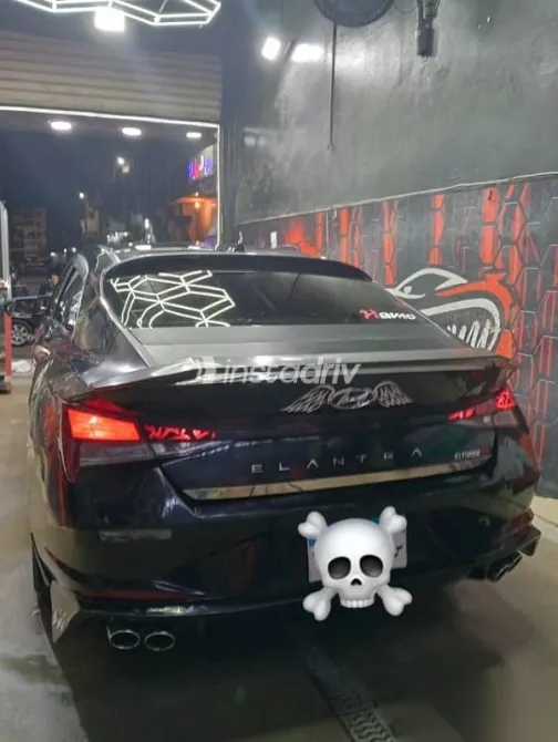 هيونداي إلنترا 2021 أسود مستعملة للبيع - 5