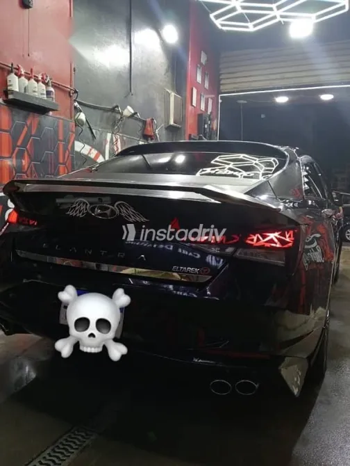 هيونداي إلنترا 2021 أسود مستعملة للبيع - 6