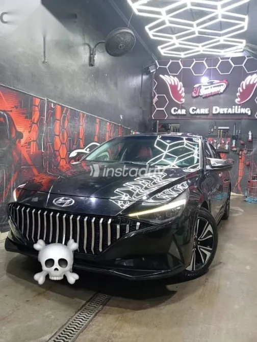 هيونداي إلنترا 2021 أسود مستعملة للبيع - 7