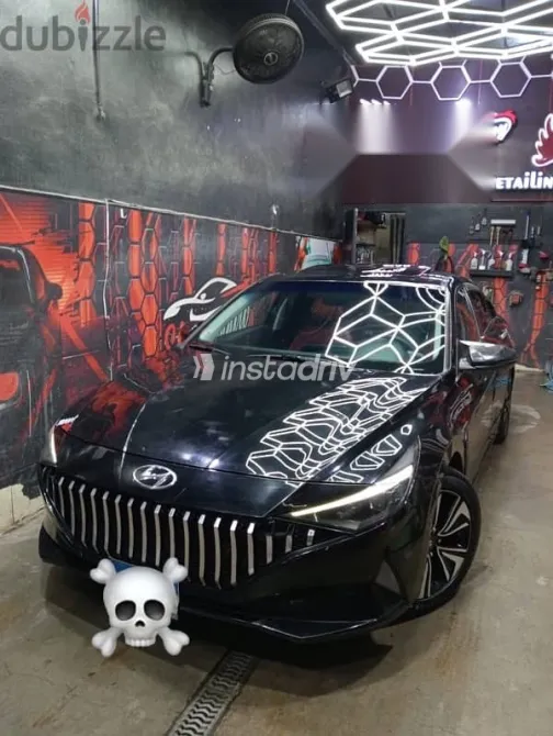 هيونداي إلنترا 2021 أسود مستعملة للبيع - 9