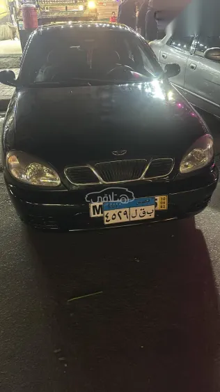 دايو لانوس 2001 أسود مستعملة للبيع