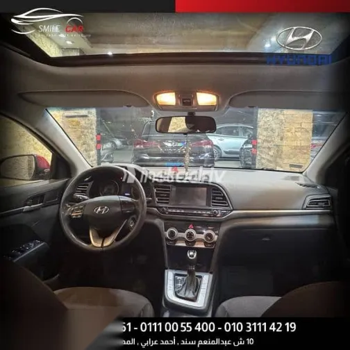 هيونداي إلنترا 2020 أحمر مستعملة للبيع - 7