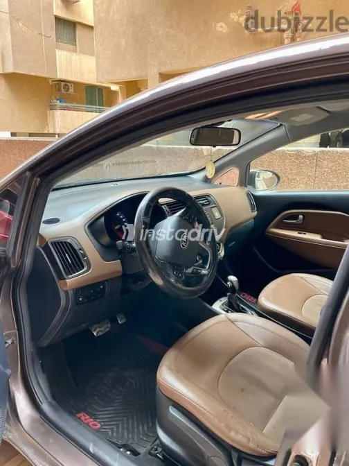 كيا ريو 2012 بني مستعملة للبيع - 6