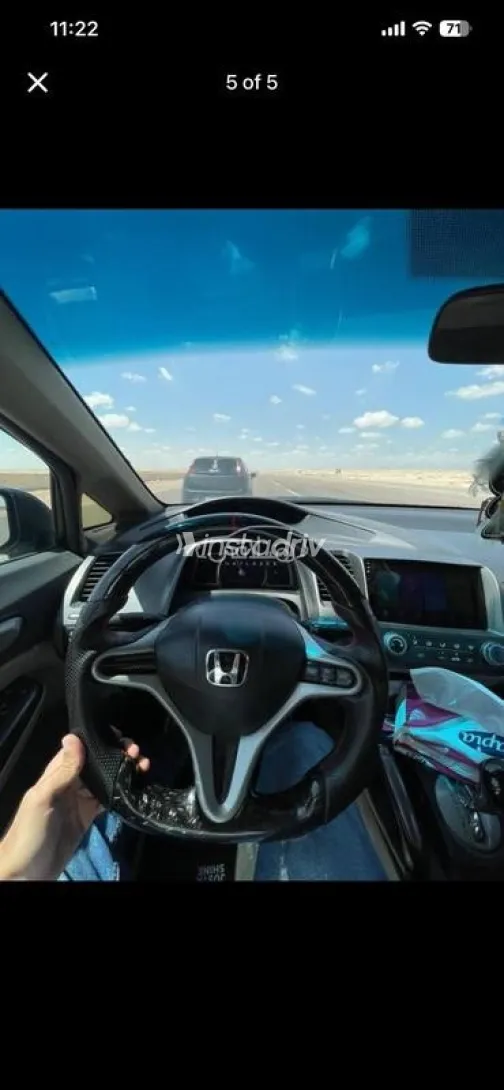 Honda Civic 2009 Black Used for Sale - 5