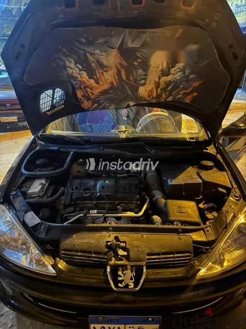 بيجو 206 2005 أسود مستعملة للبيع - 7