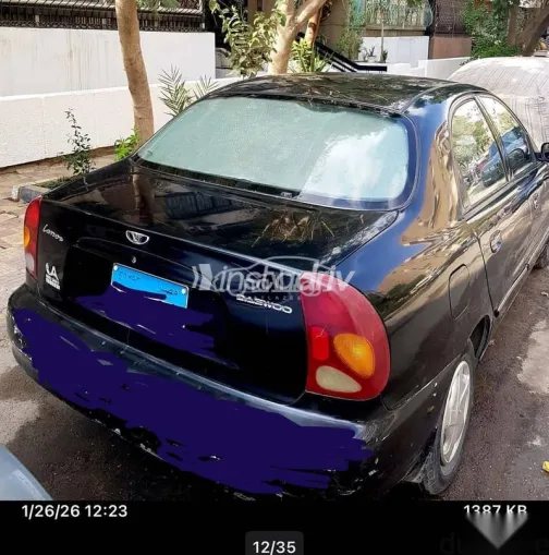 دايو لانوس 2001 أسود مستعملة للبيع - 7