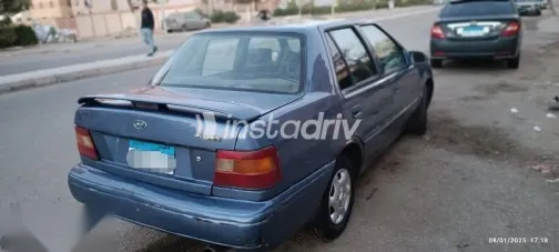 هيونداي اكسيل 1996 أزرق غامق مستعملة للبيع - 5