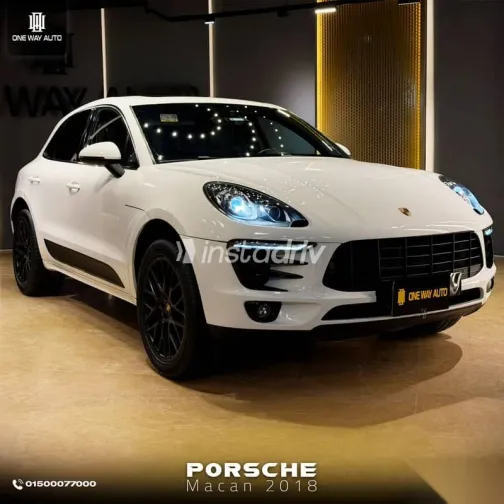بورش ماكان 2018 أبيض مستعملة للبيع - 2