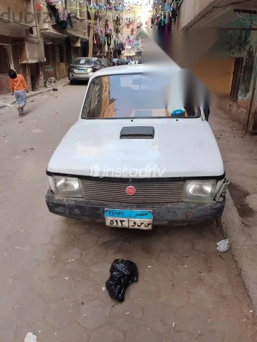 فيات 127 1983 أبيض مستعملة للبيع - 3