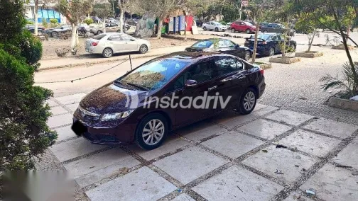 Honda Civic 2013 Burgundy Used for Sale - 1