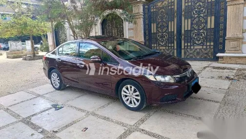 Honda Civic 2013 Burgundy Used for Sale - 3