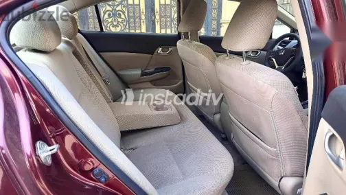 Honda Civic 2013 Burgundy Used for Sale - 9