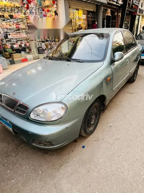 دايو لانوس 2005 أبيض مستعملة للبيع - 5