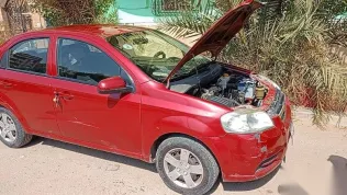 شيفروليه افيو 2012 أحمر مستعملة للبيع