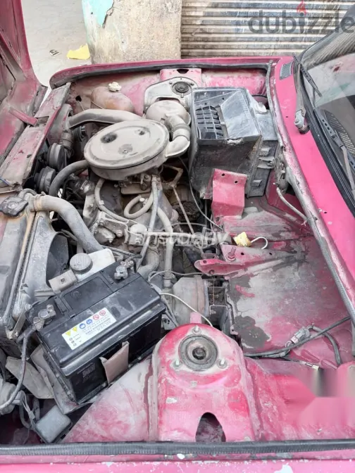 فيات 128 1987 أحمر مستعملة للبيع - 7