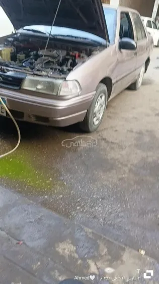 هيونداي اكسيل 1997 رمادي غامق مستعملة للبيع