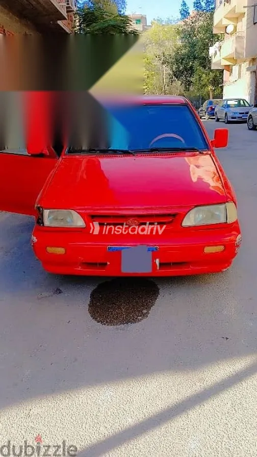 كيا برايد 2002 أحمر مستعملة للبيع - 3