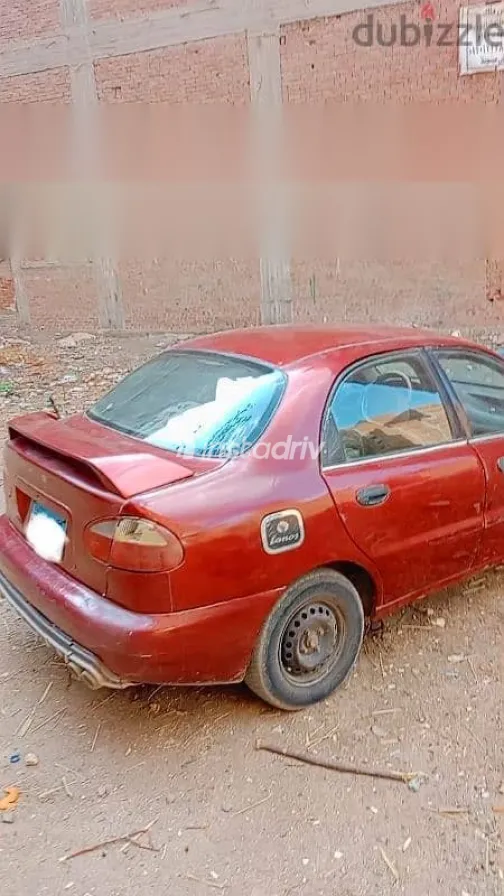 دايو لانوس 1999 أحمر مستعملة للبيع - 3
