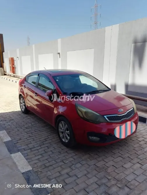 كيا ريو 2013 أحمر مستعملة للبيع - 3