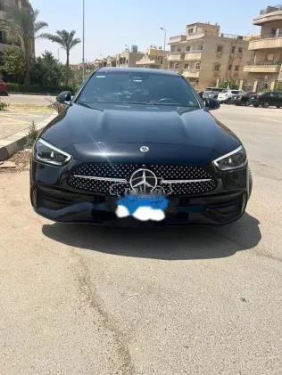 مرسيدس C 200 AMG 2022 أسود مستعملة للبيع