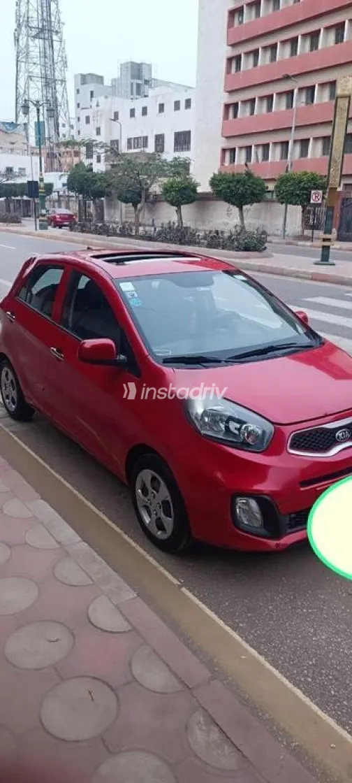 كيا بيكانتو 2015 أحمر مستعملة للبيع - 3