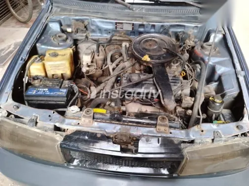 هيونداي اكسيل 1995 أزرق غامق مستعملة للبيع - 3