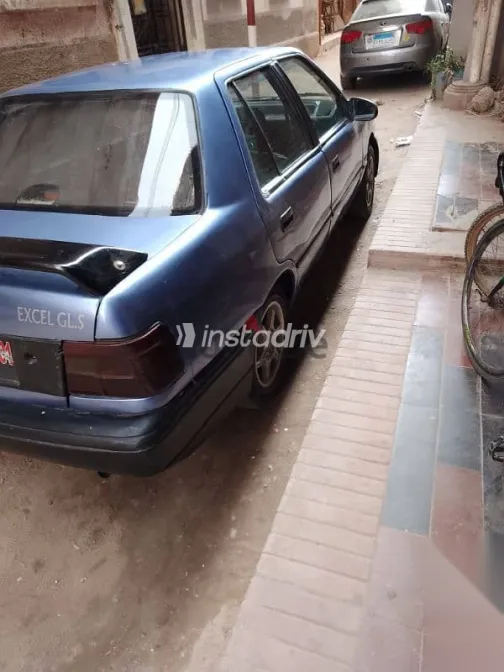 هيونداي اكسيل 1995 أزرق غامق مستعملة للبيع - 6