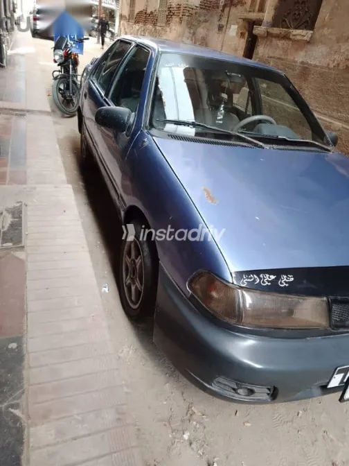 هيونداي اكسيل 1995 أزرق غامق مستعملة للبيع - 7